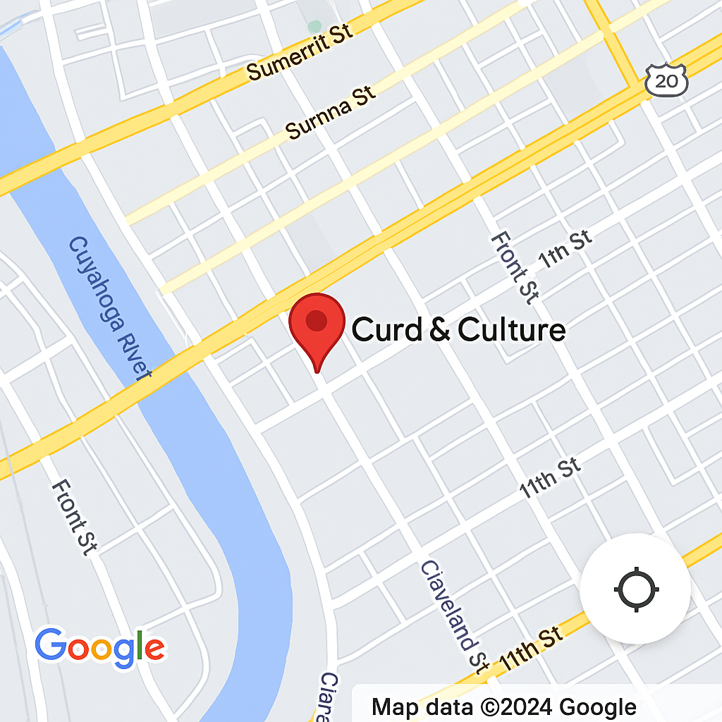 Map showing location of Curd & Culture
